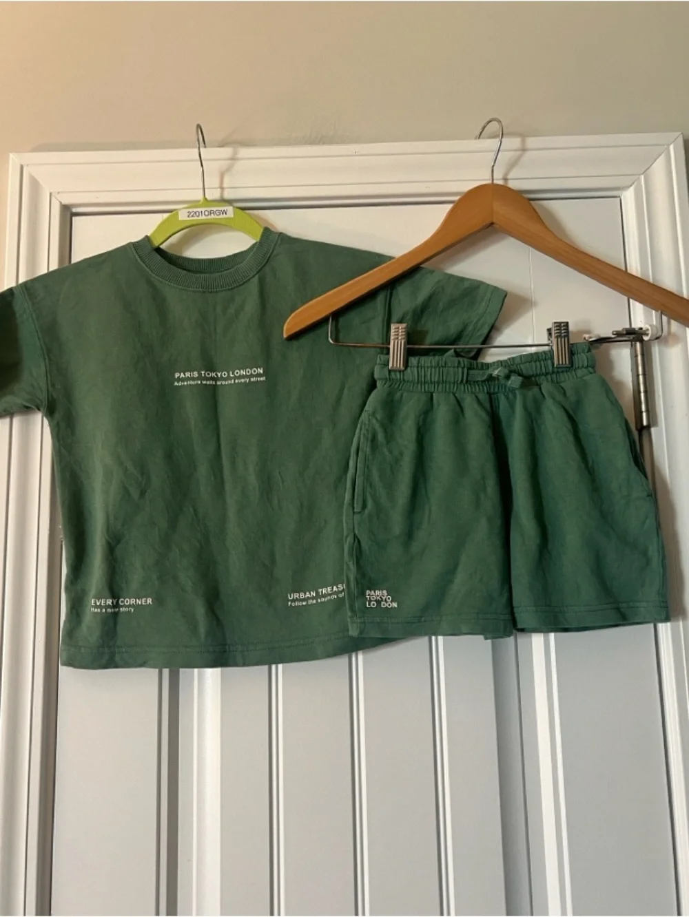 Zara matching sweat shorts & T Shirt